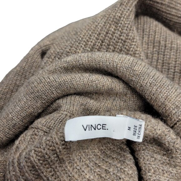 Vince Cashmere/Wool Zipper Side  Cowl Neck Sweater - Picture 9 of 12